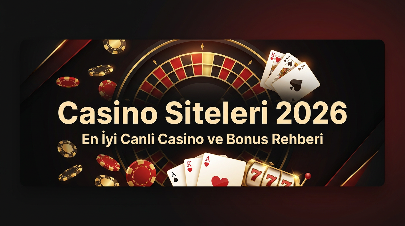 Casino Siteleri 2026 - En iyi canlı casino ve bonus rehberi banner görseli